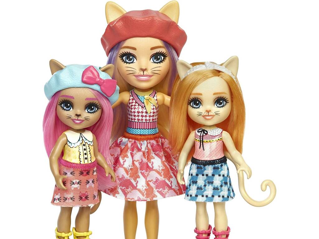 Enchantimals City Tails Famiglia siamese Mattel HHC11