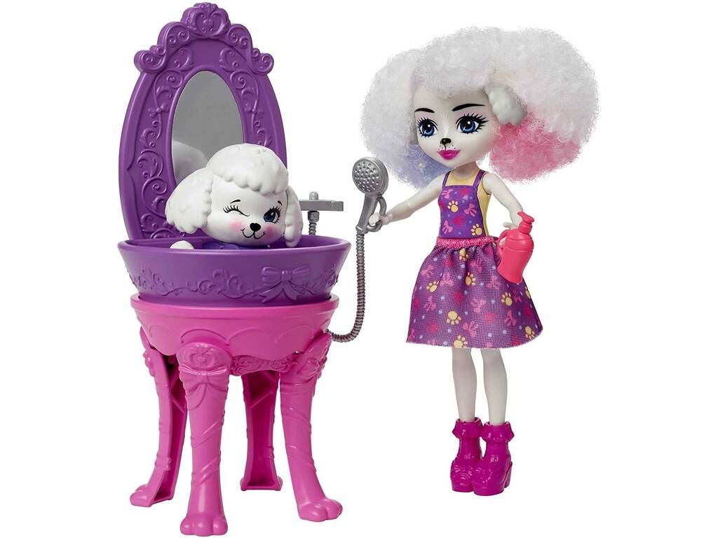 Enchantimals City Tails Salone di bellezza Perris Poodle Mattel HHC20