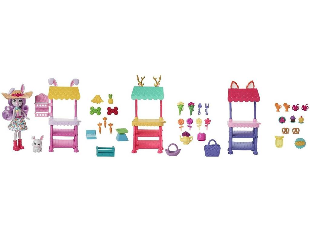 Enchantimals City Tails Mercato Rurale Becker Bunny Mattel HHC17