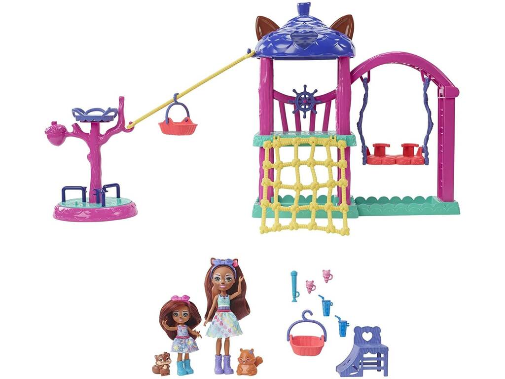 Enchantimals City Tails Sabine Squirrel Urban Park Mattel HHC16