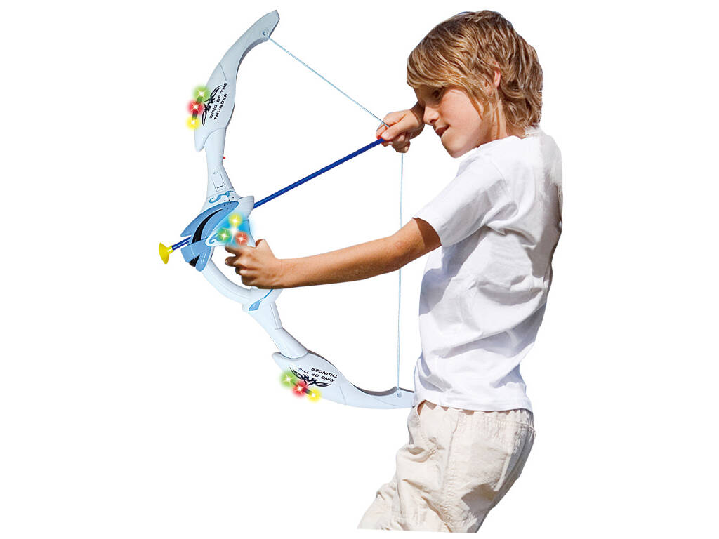 Set de tir à l'arc 60 cm. avec flèches et cible blanche