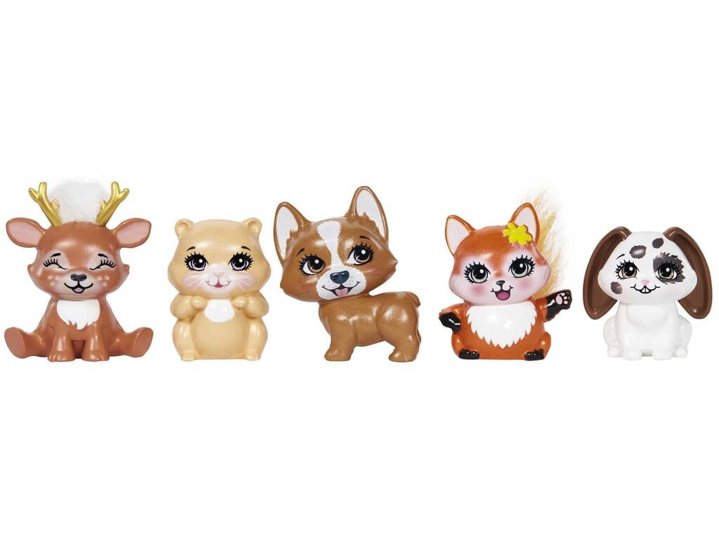 Enchantimals City Tails Pack 5 Muñecas Skate Mattel HHC19