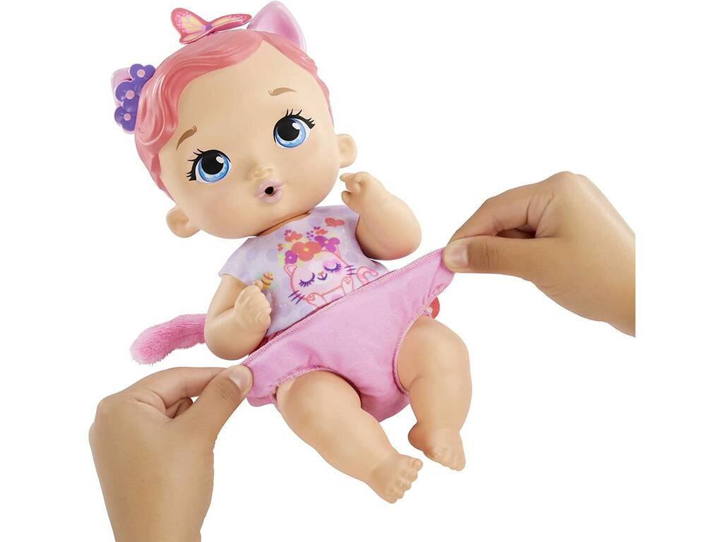 My Garden Baby Gattino Bebè e fa la pipì rosa Mattel HHL21