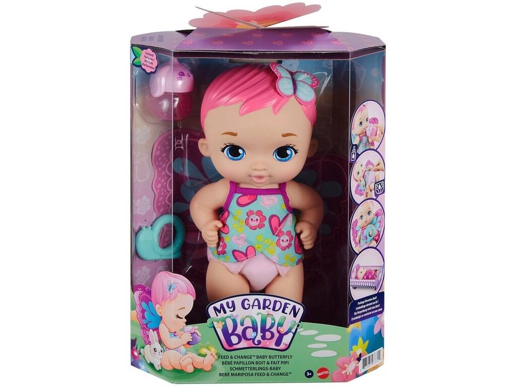 My Garden Baby Gattino Bebè e fa la pipì rosa Mattel HHL21
