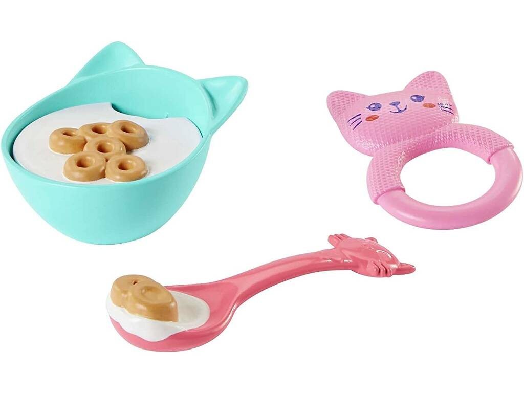My Garden Baby Gattino Mangia e Coccola Rosa Mattel HHP29