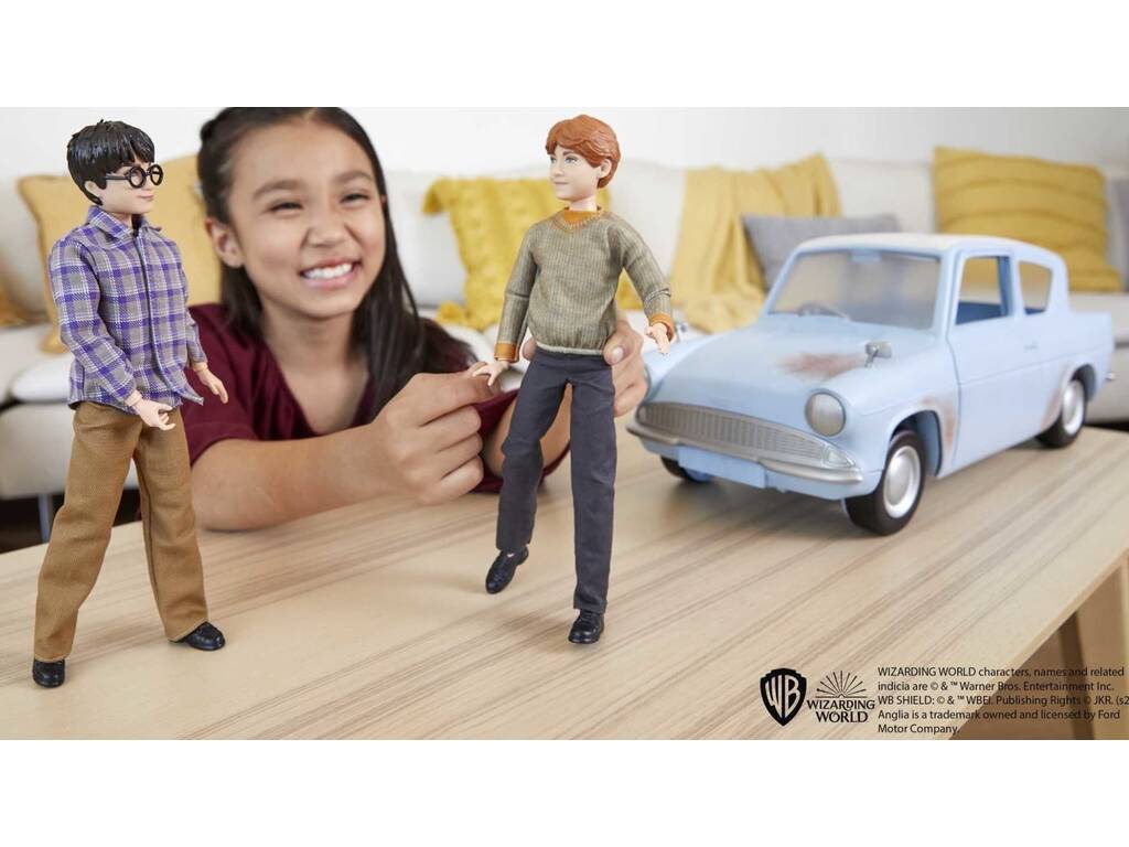 Harry Potter Harry e Ron con auto volante Mattel HHX03