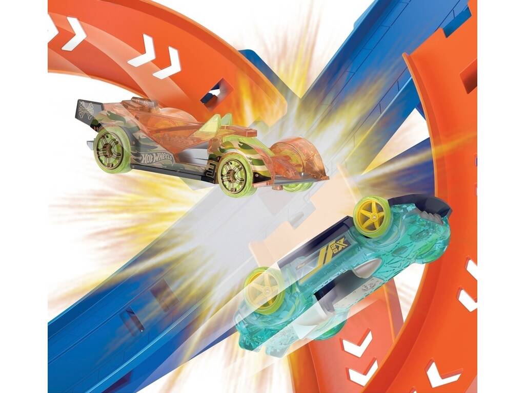 Hot Wheels Action Spirale Veloce Schianto Mattel HGV67
