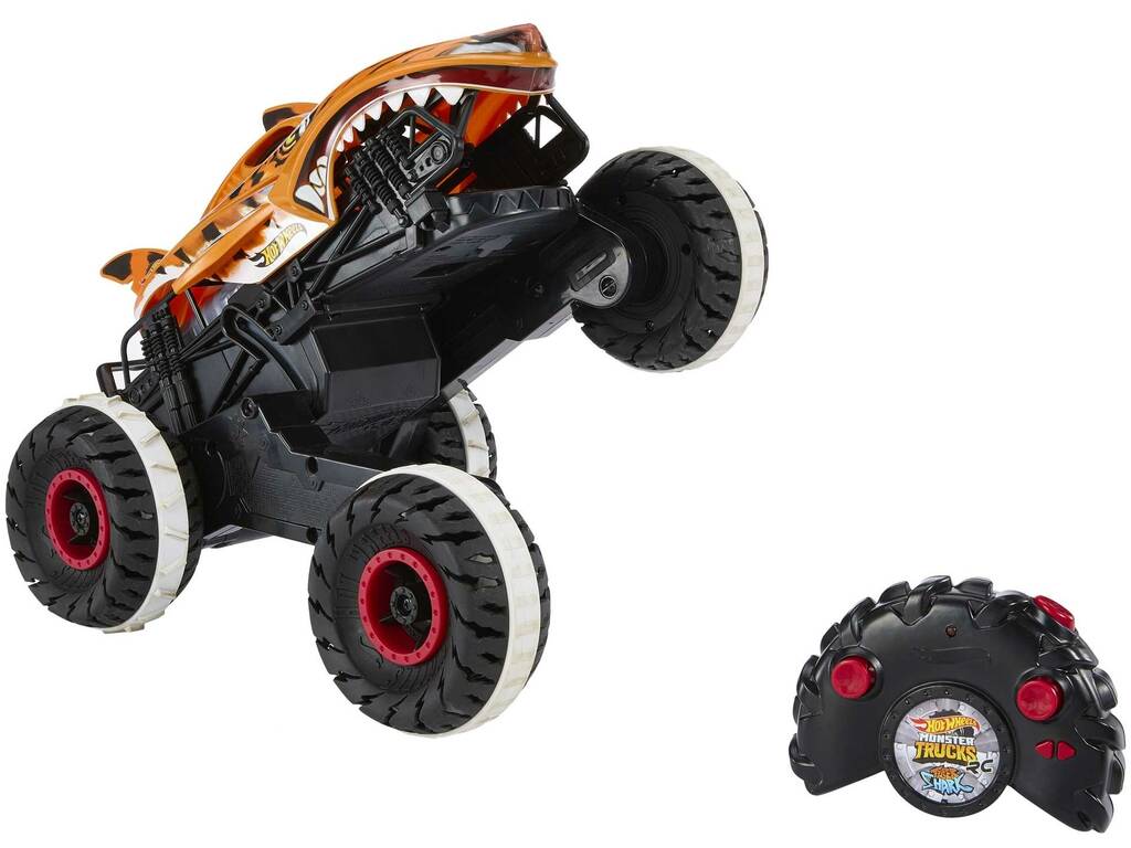 Hot Wheels Monster Trucks HW Unstoppable Tiger Shark Radio Control Mattel HGV87