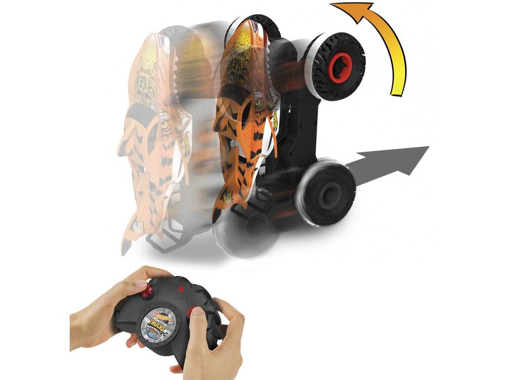 Hot Wheels Monster Trucks HW Unstoppable Tiger Shark Radio Control Mattel HGV87