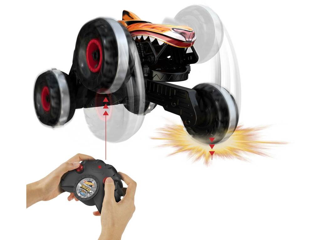 Hot Wheels Monster Trucks HW Unstoppable Tiger Shark Radio Control Mattel HGV87