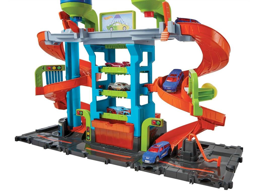 Hot Wheels City Mega Torre dell'autolavaggio Mattel HDP05