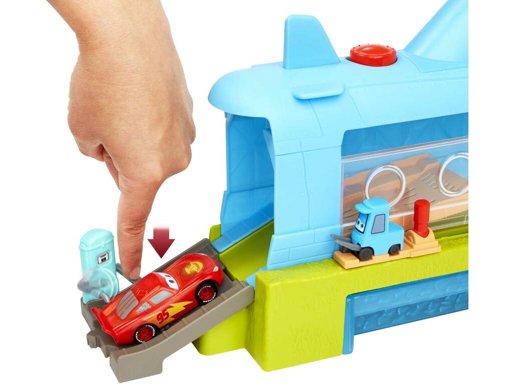 Cars On The Road Sottomarino Autolavaggio con Saetta McQueen Mattel HGV70