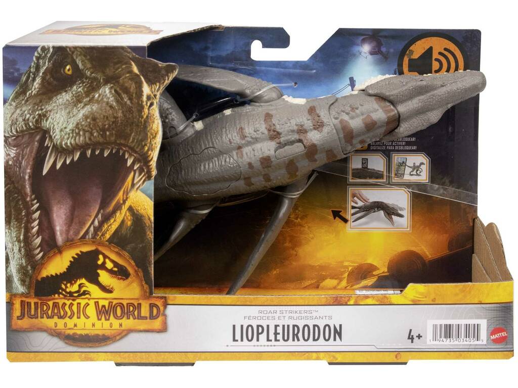 Jurassic World Dominion Figura Liopleurodon con Sonidos Mattel HDX38