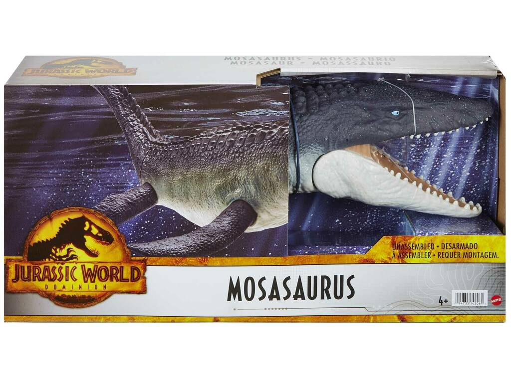 Jurassic World Dominion Mosasaurus Difensore dell'oceano Mattel HNJ56