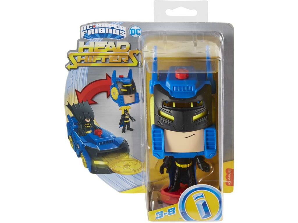 Imaginext DC Testa veicolo Batman e Batmobile Mattel HGX91