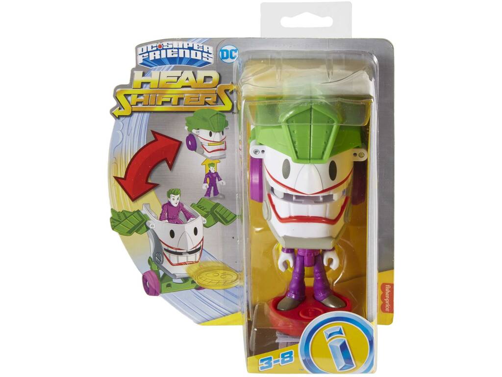 Imaginext DC Testa veicolo The Joker e Jokermobile Mattel HGX92