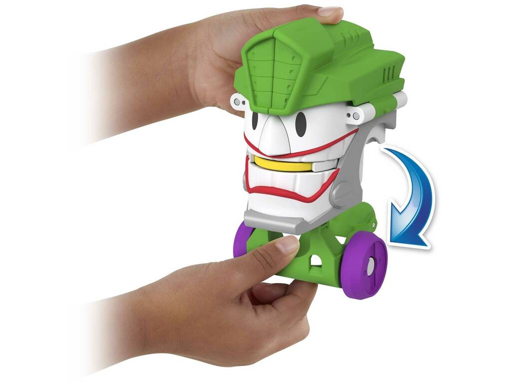 Imaginext DC Testa veicolo The Joker e Jokermobile Mattel HGX92