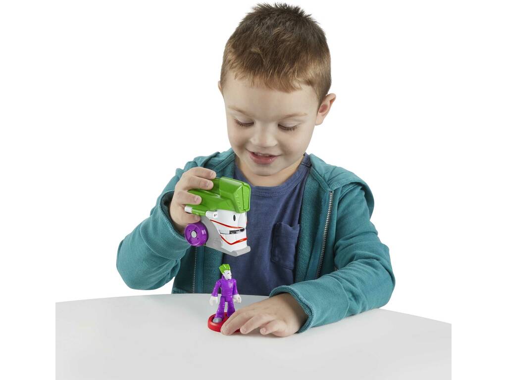 Imaginext DC Testa veicolo The Joker e Jokermobile Mattel HGX92