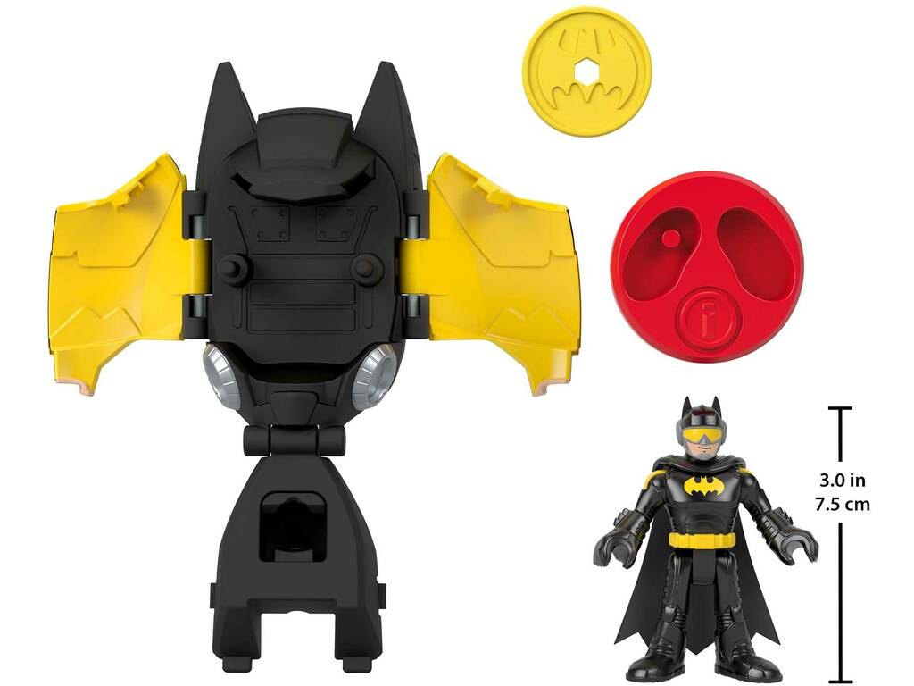Imaginext Dc Testa Veicolo Batman e Batwing Mattel HGX93