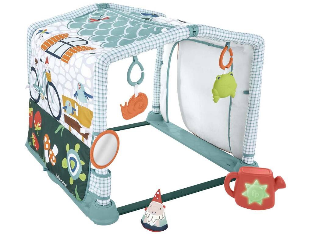 Fisher Price Parco Giochi Attivitá Gioca e Gattona 3 in 1 Mattel HJK45