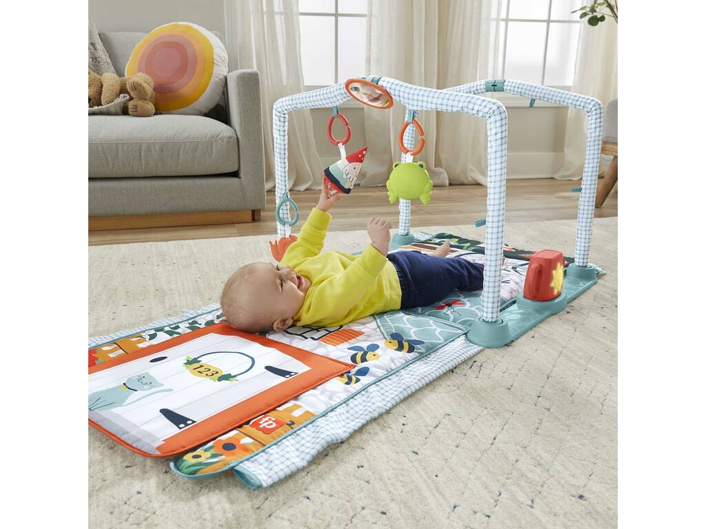 Fisher Price Parco Giochi Attivitá Gioca e Gattona 3 in 1 Mattel HJK45
