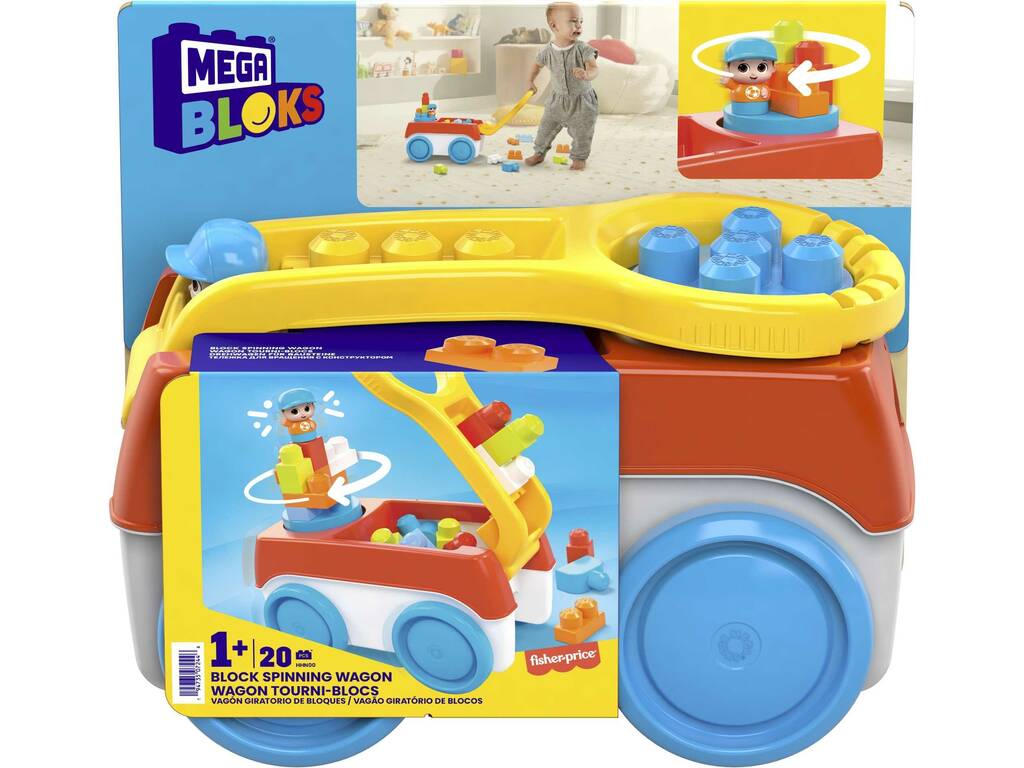 Mega Bloks Vagone Rotante a Blocchi Mattel HHN00