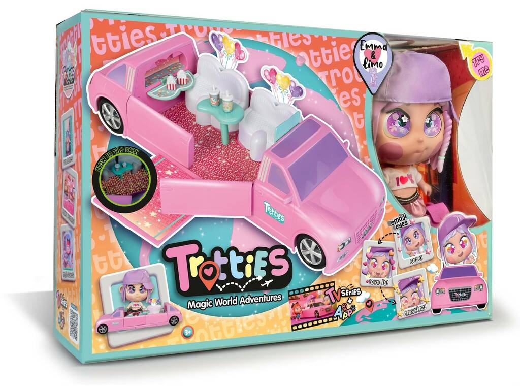 Trotties Doll Emma avec Limousine et accessoires Famosa TFT03000