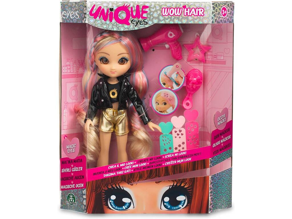 Unique Eyes Wow Hair Doll Famosa MYM08000
