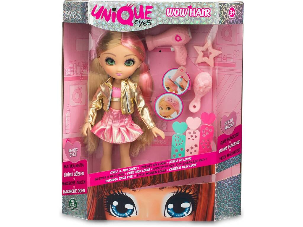 Unique Eyes Wow Hair Doll Famosa MYM08000