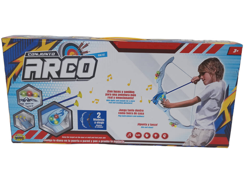 Set de tir à l'arc 60 cm. avec flèches et cible Noir
