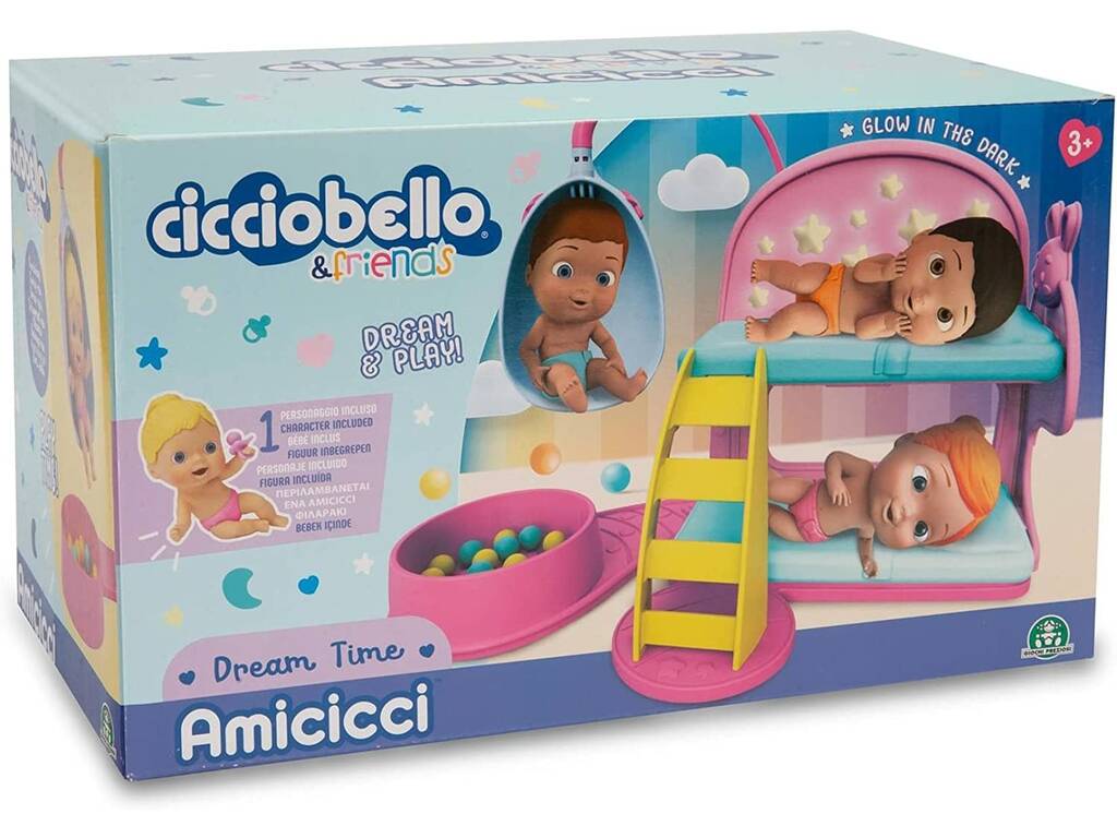 Amicicci Dream Time Letto a castello e bambola Famosa CC034000