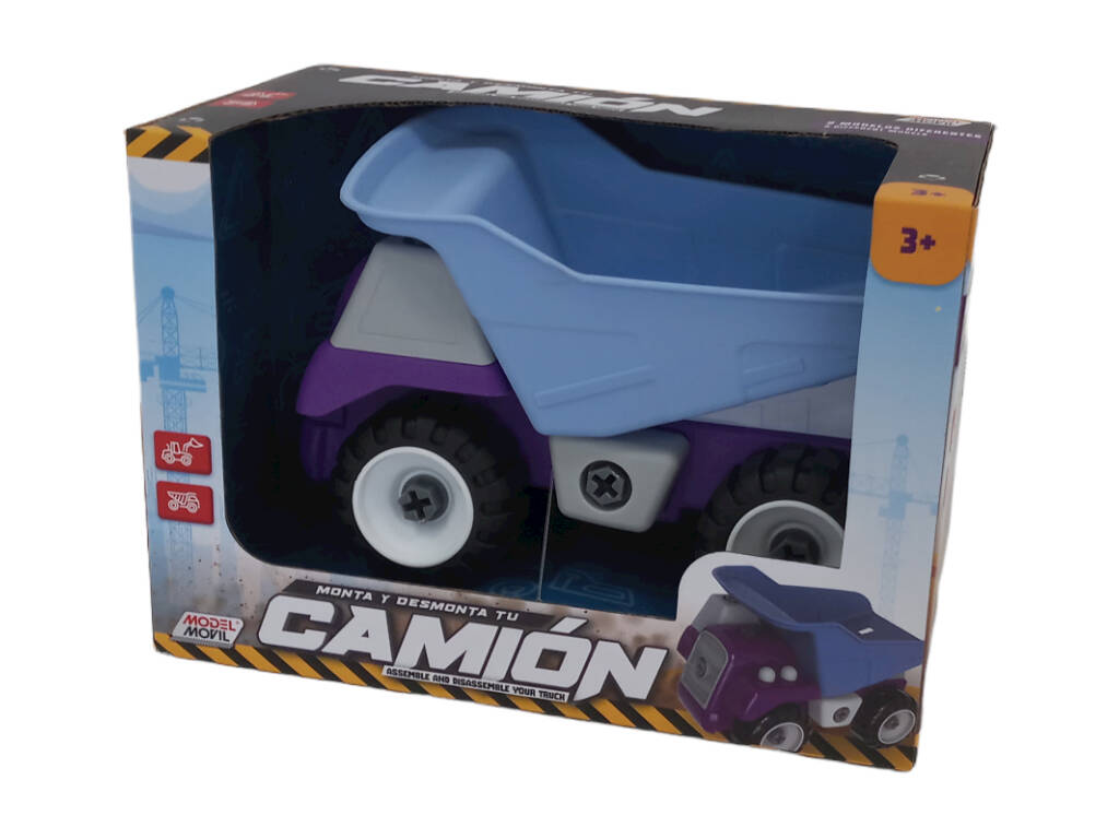 Set di camioncini da assemblare e smontare 22 cm.