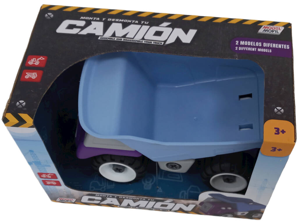 Set di camioncini da assemblare e smontare 22 cm.