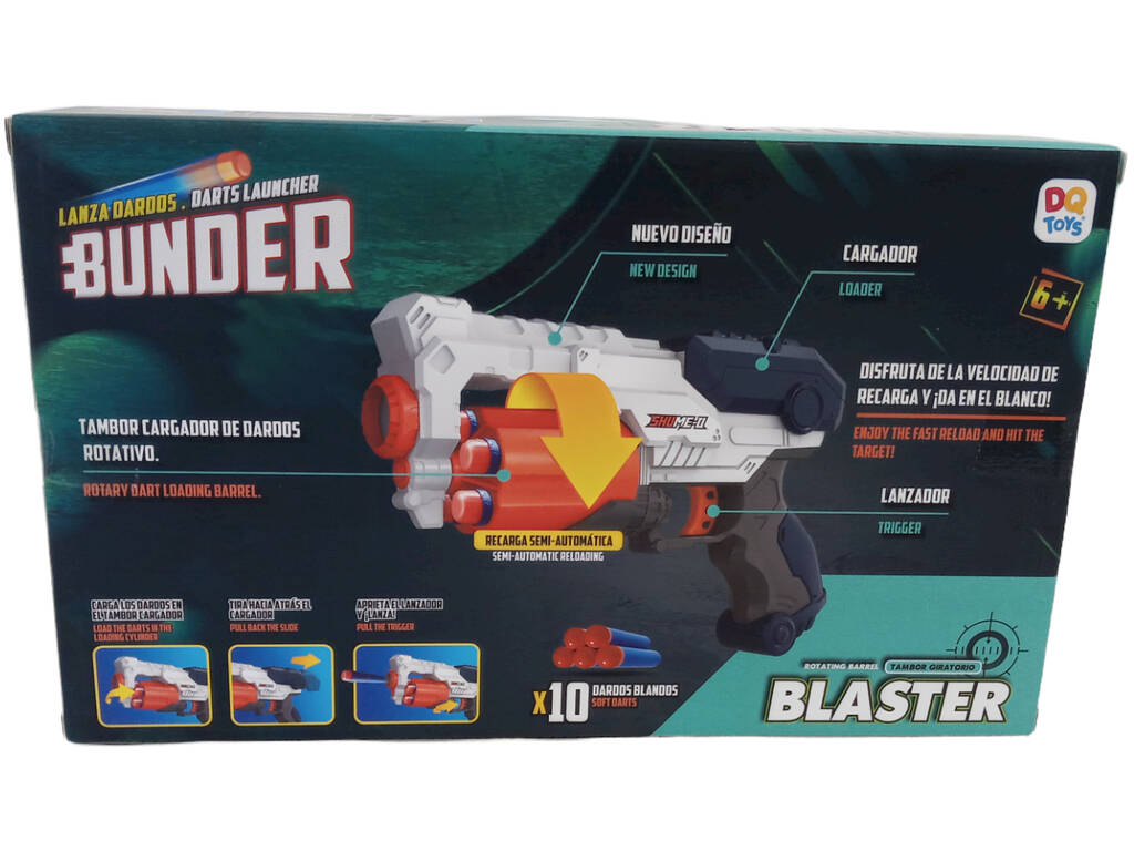 Bunder Lanciafreccette Blaster con 10 freccette