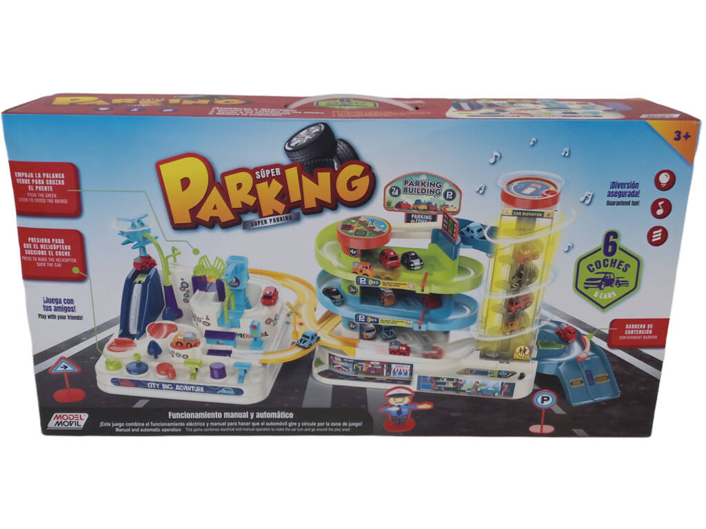 Super Parking 4 Étages et 6 Voitures