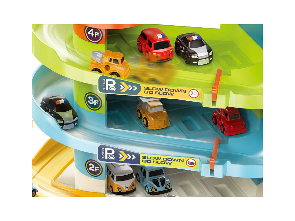 Super Parking 4 Étages et 6 Voitures