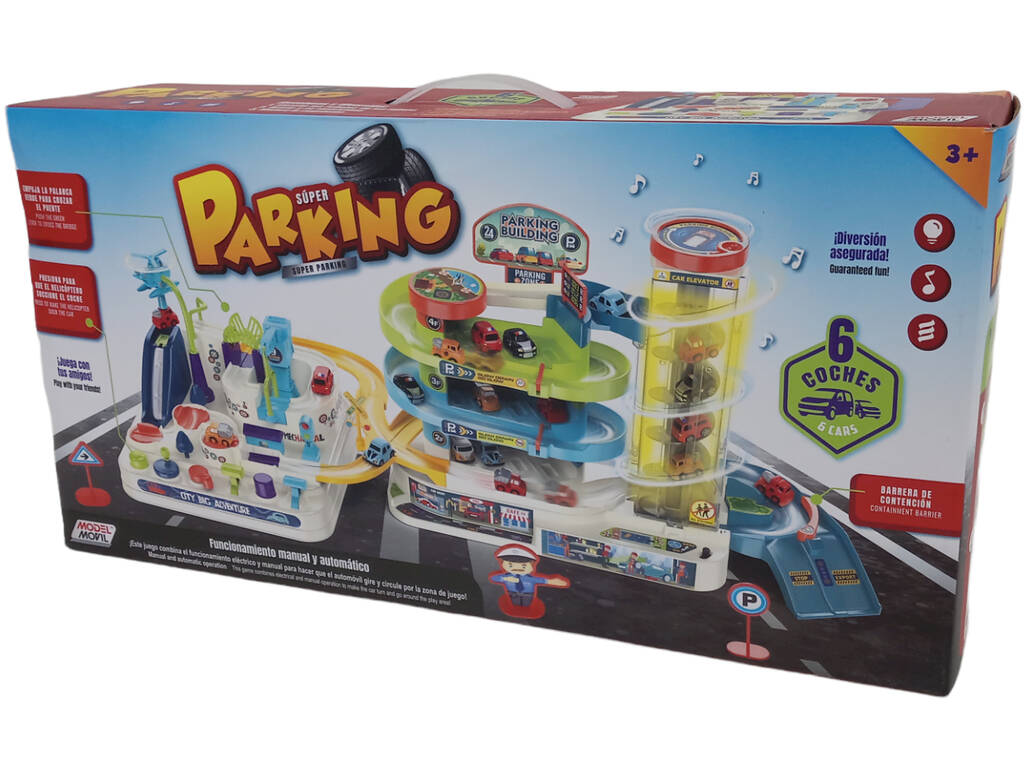 Super Parking 4 Étages et 6 Voitures