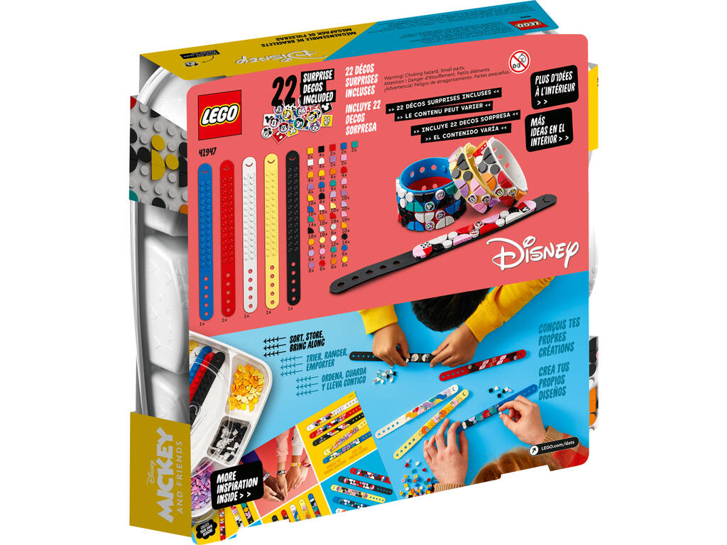 Lego Dots Mickey e i suoi amici: Megapack di braccialetti 41947