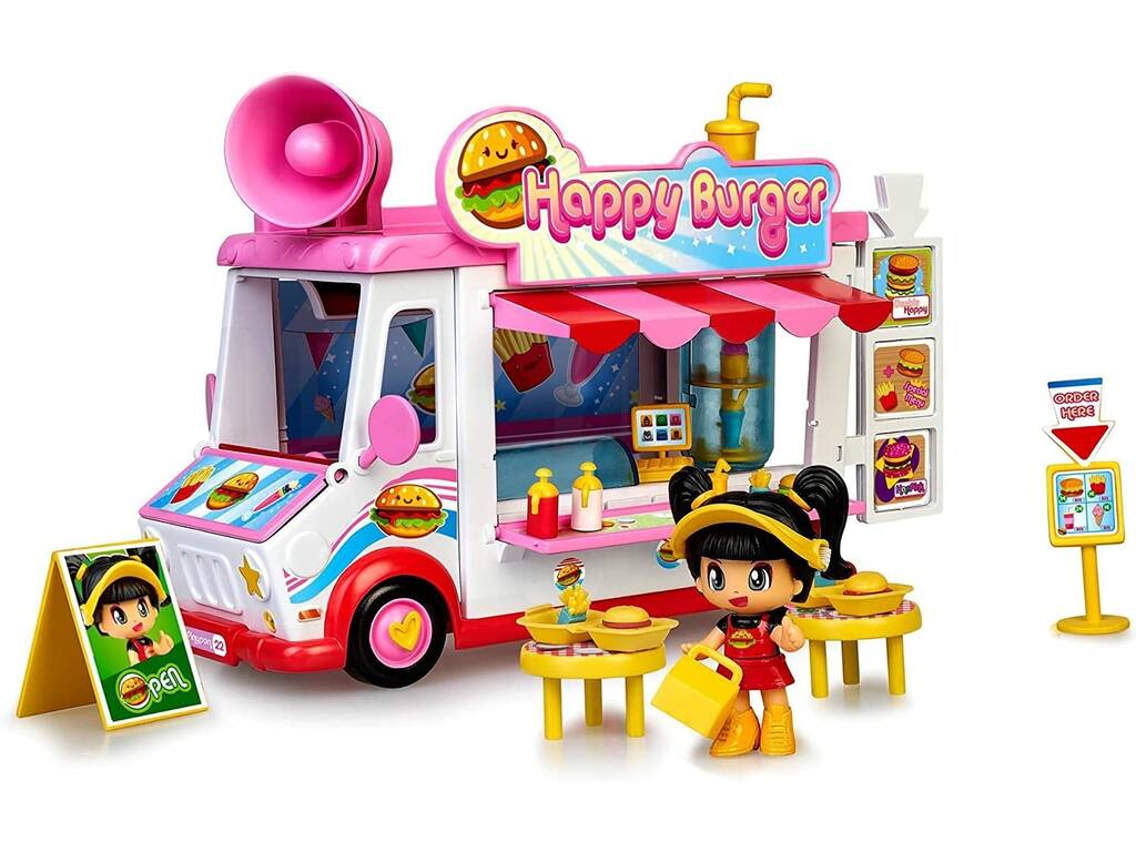 Pinypon Happy Burger con Figura e Accessori Famosa 700017210