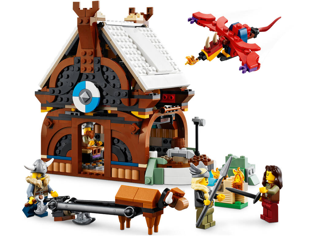 Lego Creator Barca Vichinga e Serpente di Midgard 31132