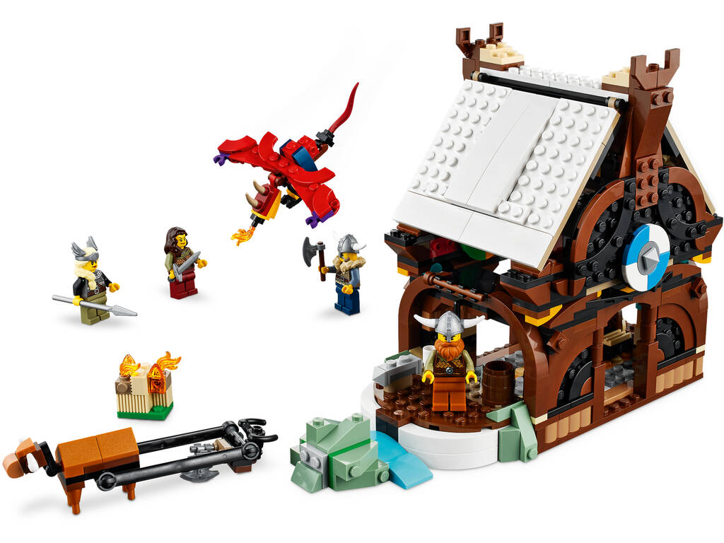 Lego Creator Barca Vichinga e Serpente di Midgard 31132