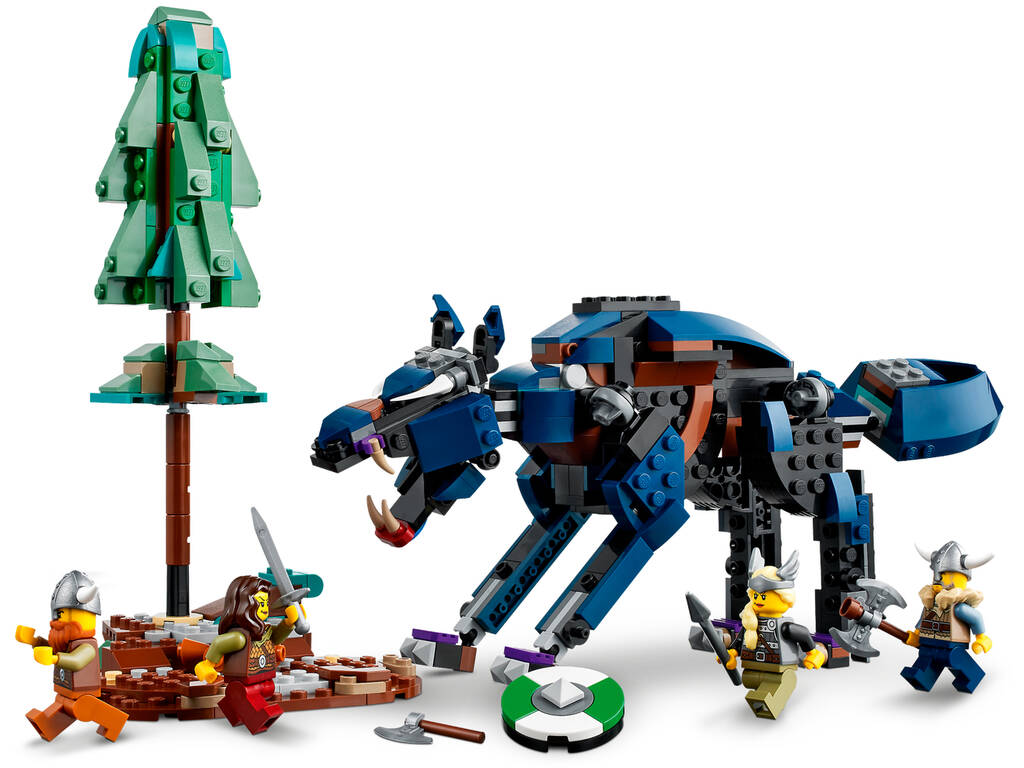 Lego Creator Barca Vichinga e Serpente di Midgard 31132