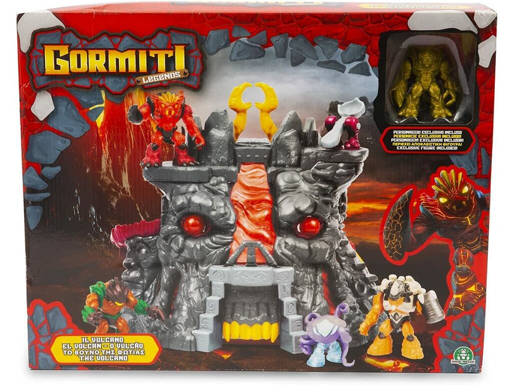 Gormiti Legends Playset The Volcano avec Figurine exclusive Famosa GRL01000