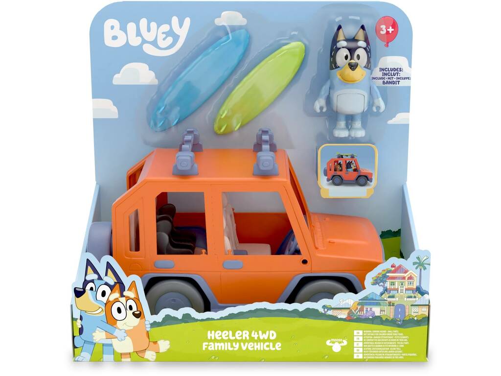 Bluey Family Cruiser con figura Famosa BLY03000