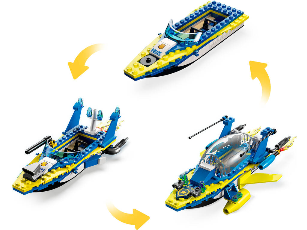 Lego City Stuntz Missioni Detective della Polizia d'Acqua 60355