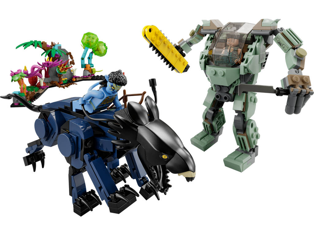 Lego Avatar Neytiri e Thanator vs. Quaritch con Armatura AMP 75571