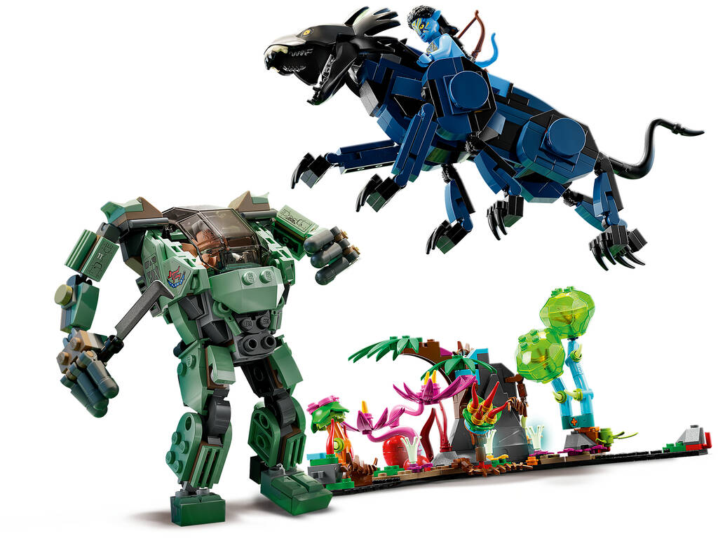Lego Avatar Neytiri e Thanator vs. Quaritch con Armatura AMP 75571