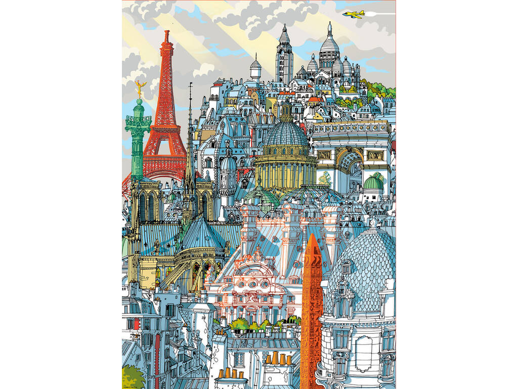 Puzzle 1000 Parigi, Carlo Stanga Educa 19264