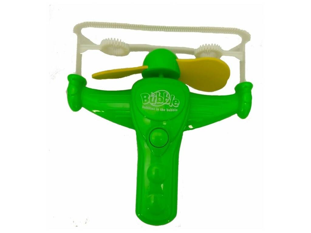 Machine à bulles de savon vert avec disco et fusée volante