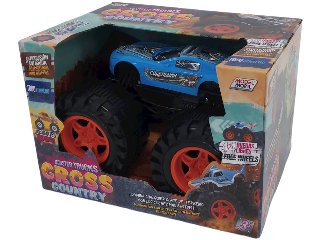Auto a frizione Cross Country Blu 26 cm.